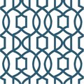 Doba-Bnt Grand Trellis Peel and Stick Wallpaper, Navy SA2532163